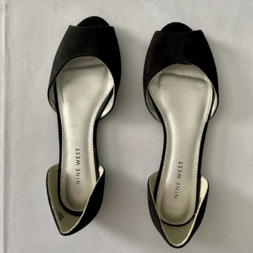 Nine West open toe flats - NWOT